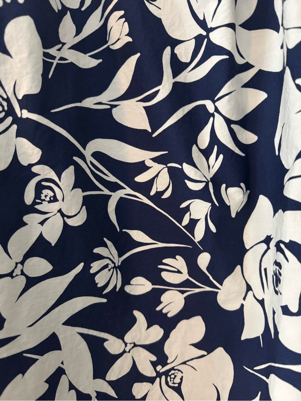 a new day Navy and White Floral A-Line Midi Skirt - Picture 3 of 9